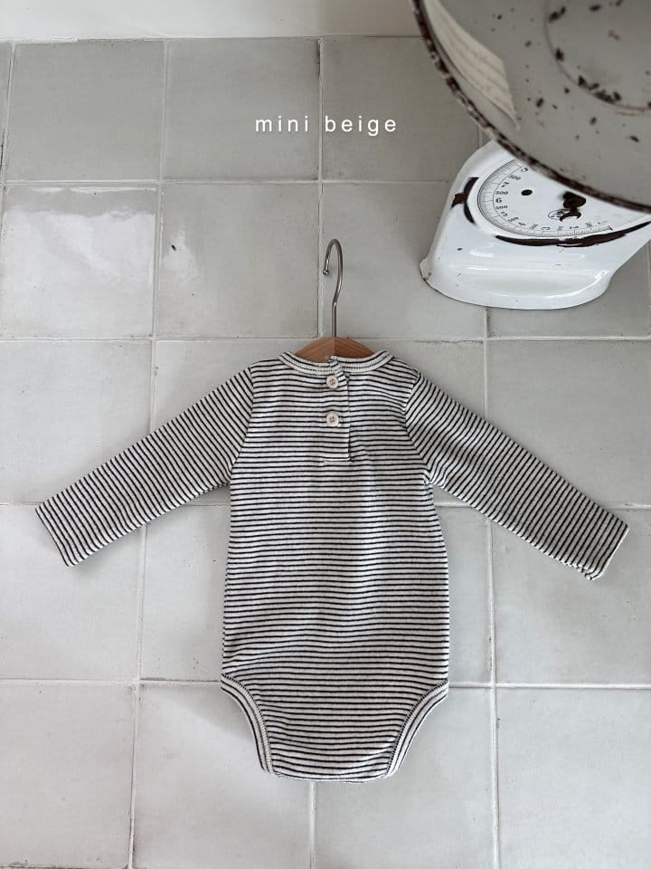The Beige - Korean Baby Fashion - #babyoninstagram - Stripes Bodysuit - 2