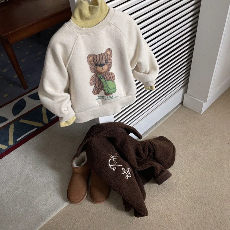Urban Rabbit - Korean Children Fashion - #Kfashion4kids - Knit Bear Sweatshirt - 8