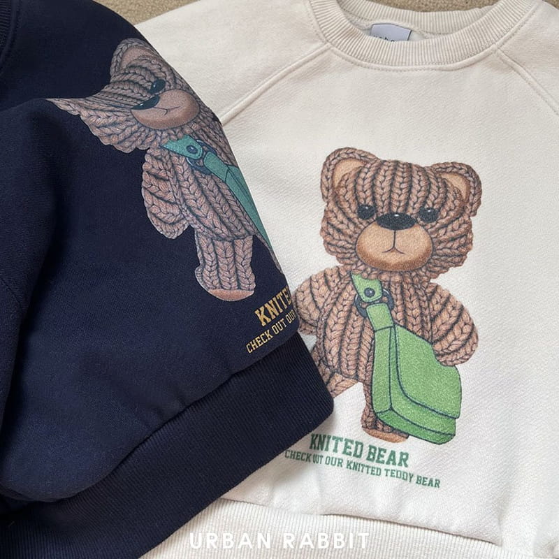 Urban Rabbit - Korean Children Fashion - #childrensboutique - Knit Bear Sweatshirt