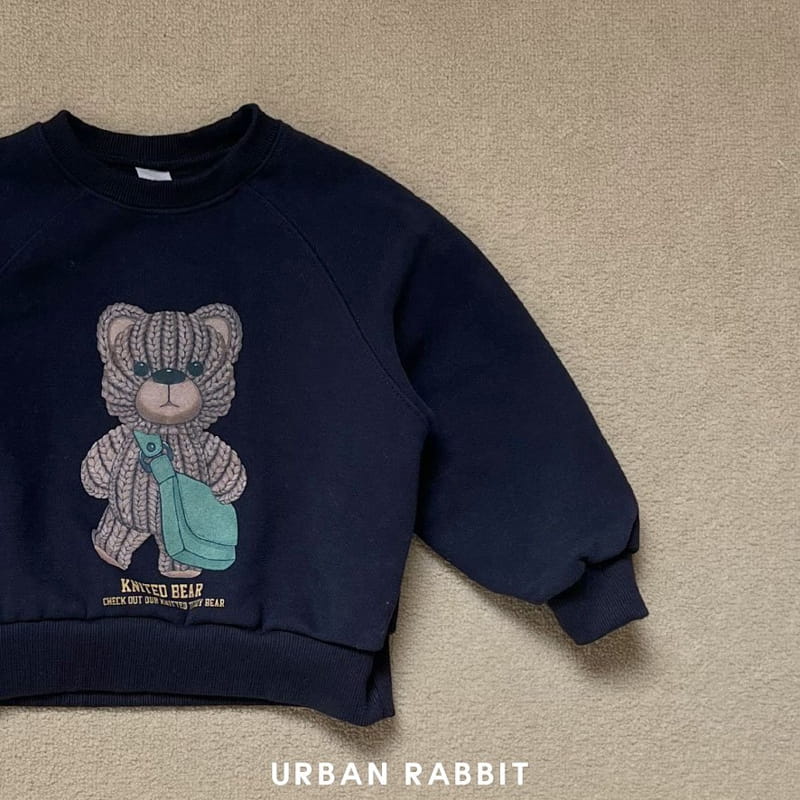Urban Rabbit - Korean Children Fashion - #kidsshorts - Knit Bear Sweatshirt - 5