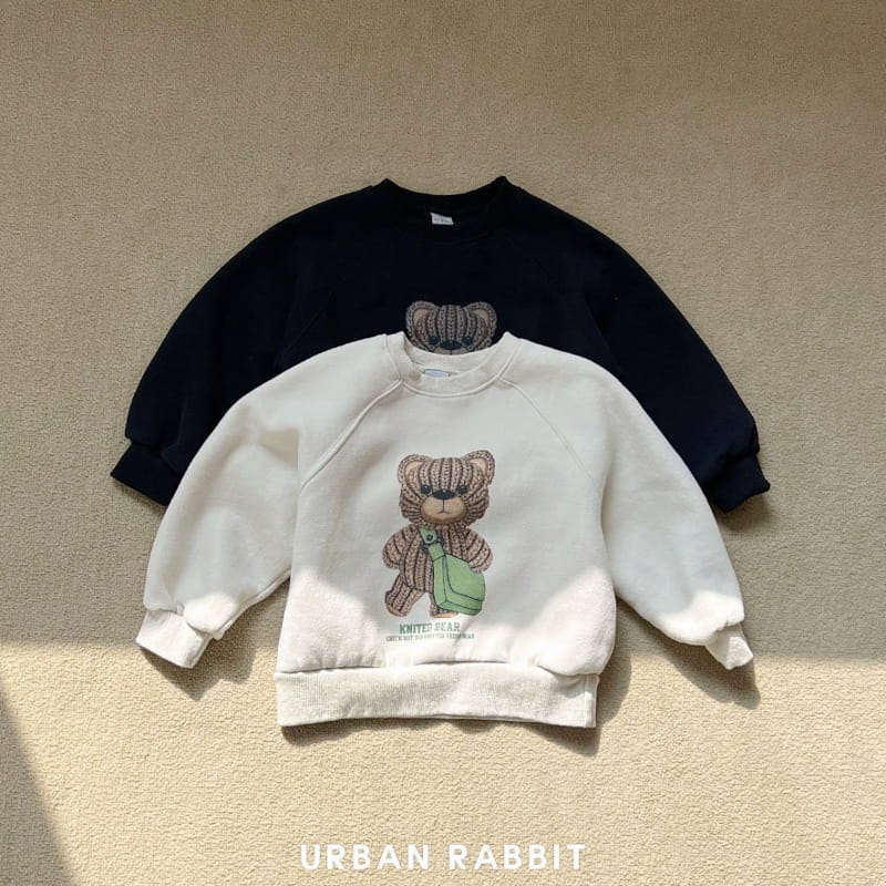 Urban Rabbit - Korean Children Fashion - #kidzfashiontrend - Knit Bear Sweatshirt - 7