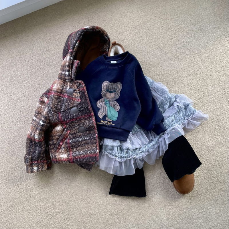 Urban Rabbit - Korean Children Fashion - #littlefashionista - Knit Bear Sweatshirt - 9