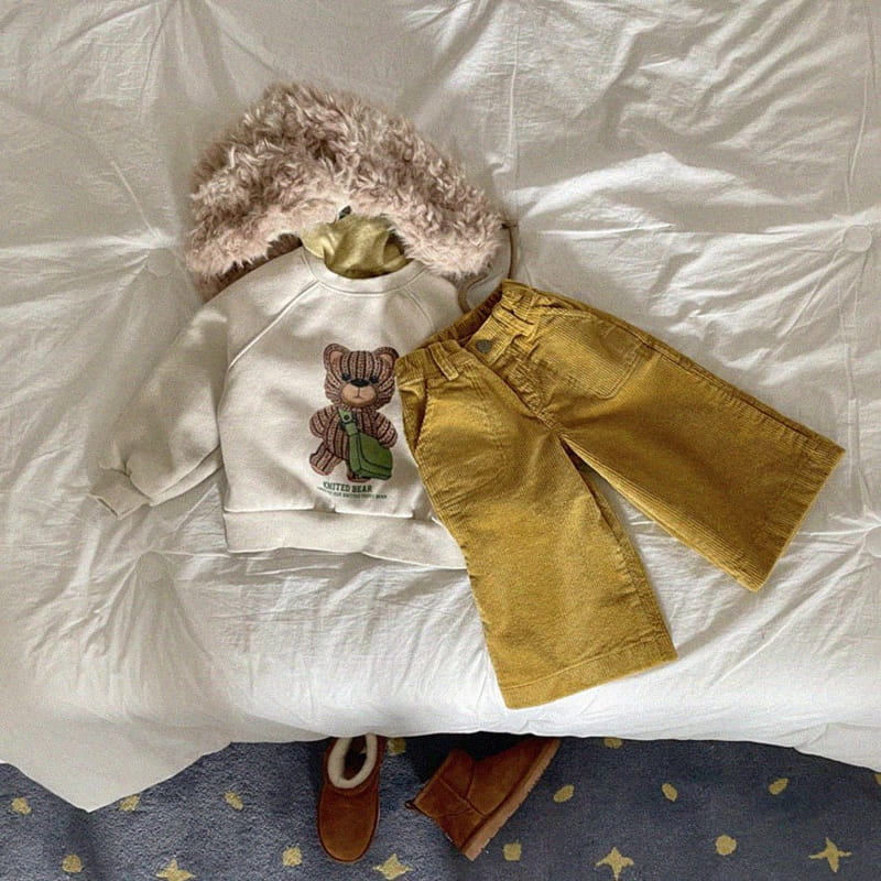 Urban Rabbit - Korean Children Fashion - #magicofchildhood - Knit Bear Sweatshirt - 10