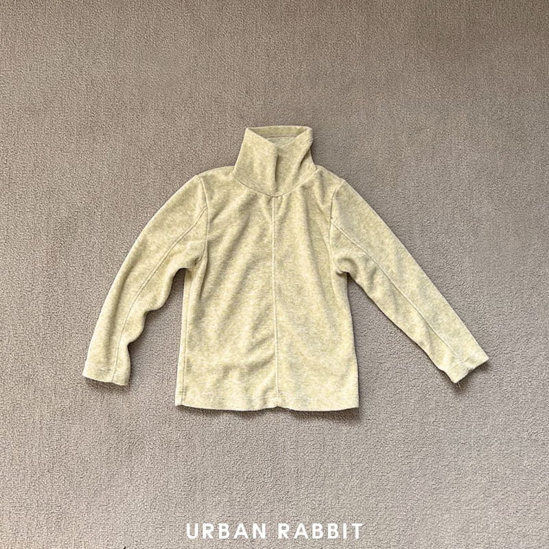 Urban Rabbit - Korean Children Fashion - #todddlerfashion - Bear Slit Turtleneck Tee - 2