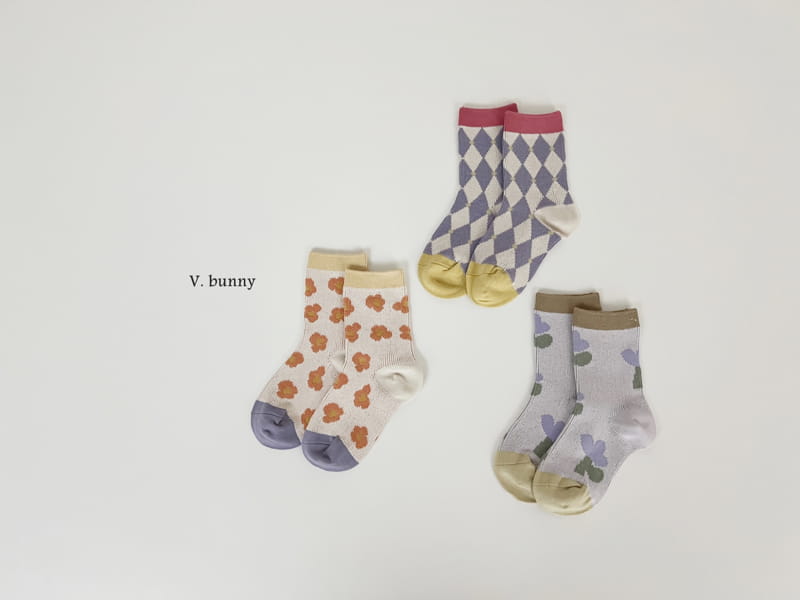 V Bunny - Korean Children Fashion - #magicofchildhood - Iris Socks Set