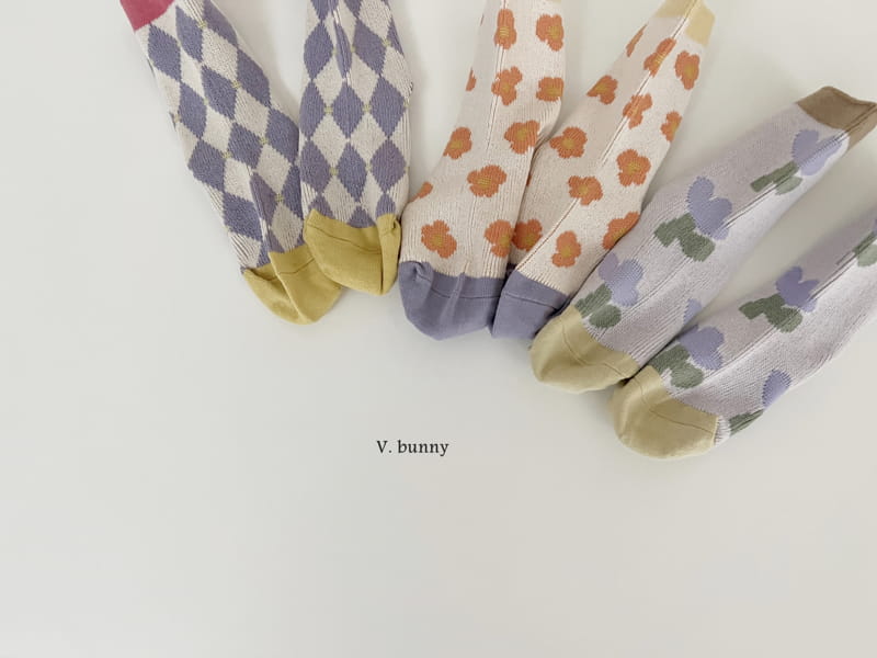 V Bunny - Korean Children Fashion - #prettylittlegirls - Iris Socks Set - 3