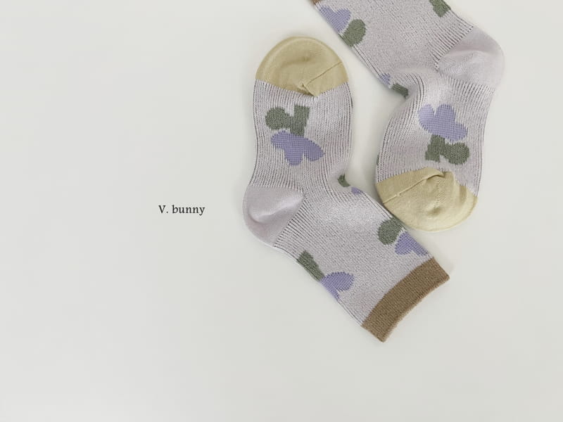 V Bunny - Korean Children Fashion - #stylishchildhood - Iris Socks Set - 6