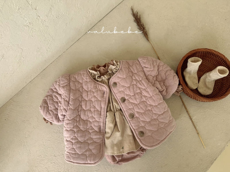 Valu Bebe - Korean Baby Fashion - #babyboutique - Lovely Heart Padding Jacket - 7