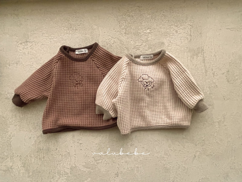 Valu Bebe - Korean Baby Fashion - #babyboutiqueclothing - Waffle Embrodiery Tee - 6