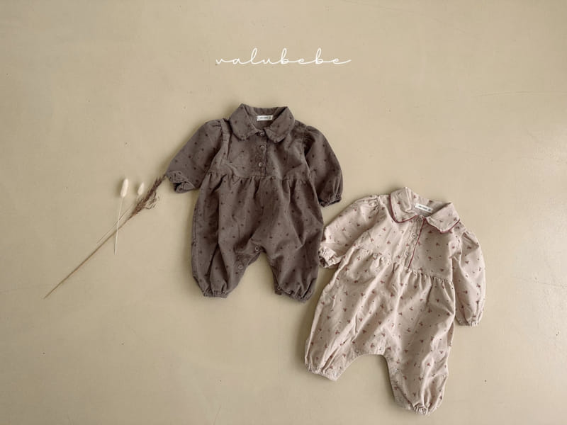 Valu Bebe - Korean Baby Fashion - #babyboutiqueclothing - Rosie Corduroy Flower Bodysuit