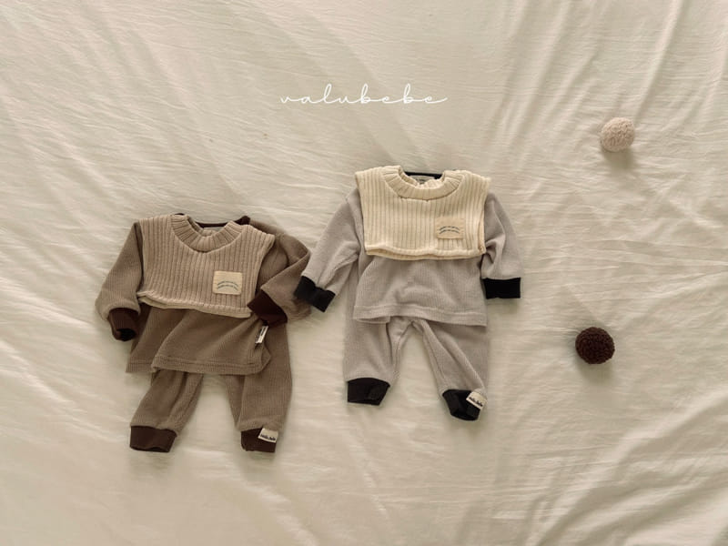 Valu Bebe - Korean Baby Fashion - #babyboutiqueclothing - Basic Rib Top Bottom Set