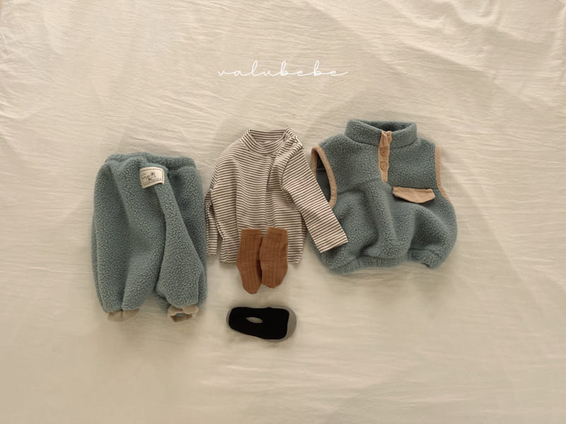 Valu Bebe - Korean Baby Fashion - #babyclothing - Half Neck Cozy Tee - 8