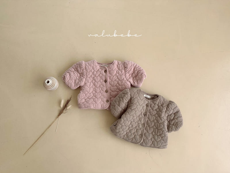 Valu Bebe - Korean Baby Fashion - #babyclothing - Lovely Heart Padding Jacket - 9
