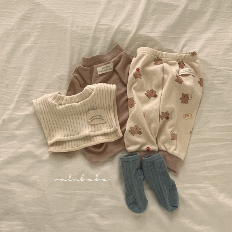 Valu Bebe - Korean Baby Fashion - #babyclothing - Bear Top Bottom Set - 7