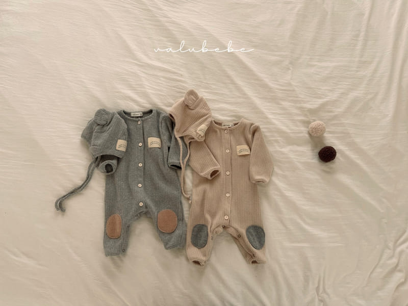 Valu Bebe - Korean Baby Fashion - #babyclothing - Rib Bbang Dduck Bodysuit - 2