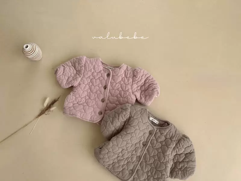 Valu Bebe - Korean Baby Fashion - #babyfashion - Lovely Heart Padding Jacket - 10