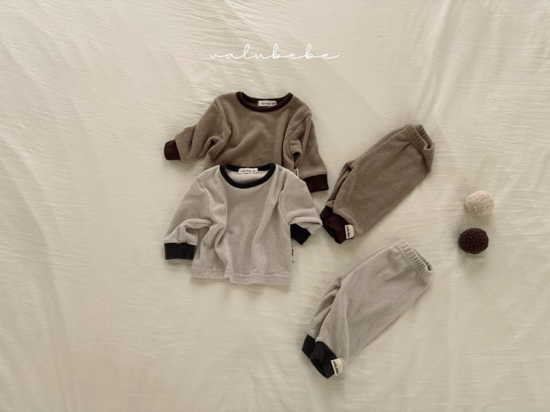 Valu Bebe - Korean Baby Fashion - #babyfashion - Basic Rib Top Bottom Set - 3