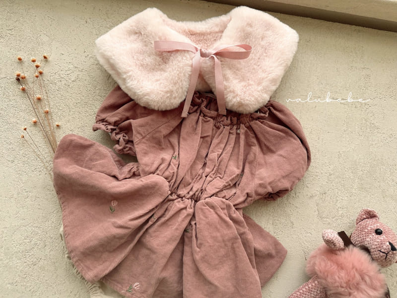Valu Bebe - Korean Baby Fashion - #babyfever - Flower Embroidery Layered Bodysuit - 11