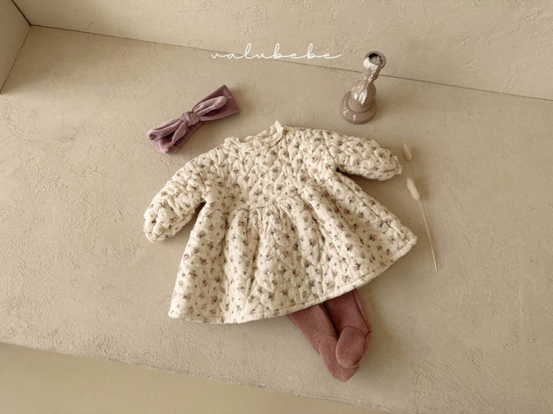 Valu Bebe - Korean Baby Fashion - #babyfever - Flower Quilting Lace One-piece - 9