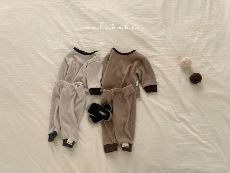 Valu Bebe - Korean Baby Fashion - #babyfashion - Basic Rib Top Bottom Set - 4