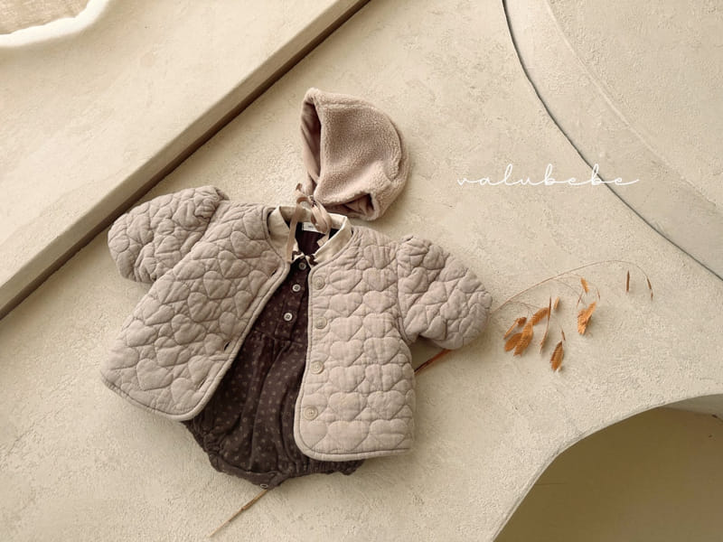 Valu Bebe - Korean Baby Fashion - #babygirlfashion - Lovely Heart Padding Jacket - 12