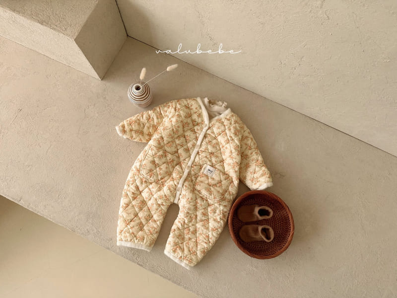 Valu Bebe - Korean Baby Fashion - #babylifestyle - Flower Padding Overalls - 2
