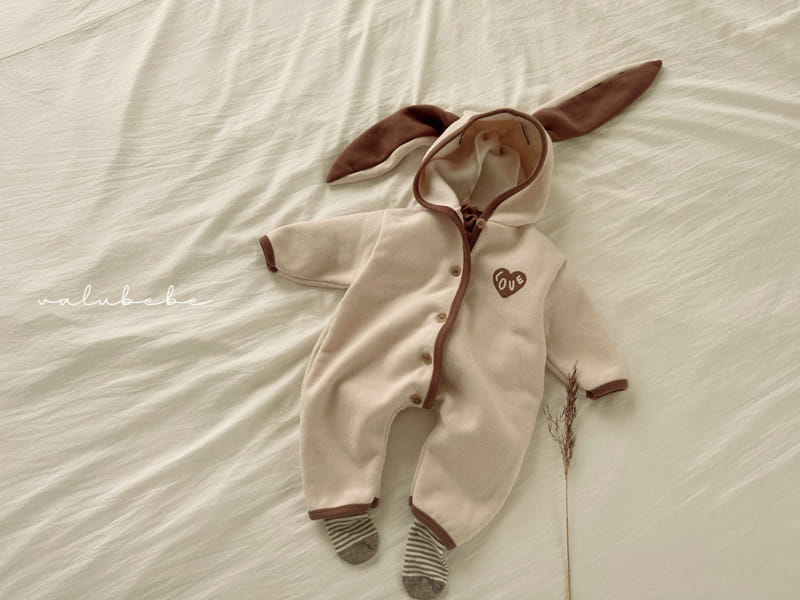 Valu Bebe - Korean Baby Fashion - #babygirlfashion - Heart Rabbit Bodysuit - 4