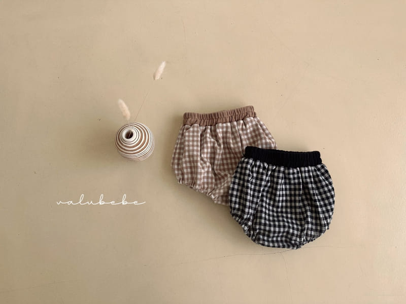 Valu Bebe - Korean Baby Fashion - #babyootd - Check Knit Bloomer - 2