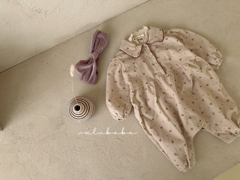 Valu Bebe - Korean Baby Fashion - #babyootd - Rosie Corduroy Flower Bodysuit - 8