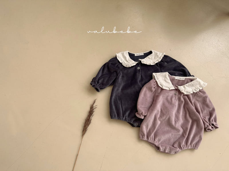 Valu Bebe - Korean Baby Fashion - #babyootd - Sera Veloure Bodysuit - 2