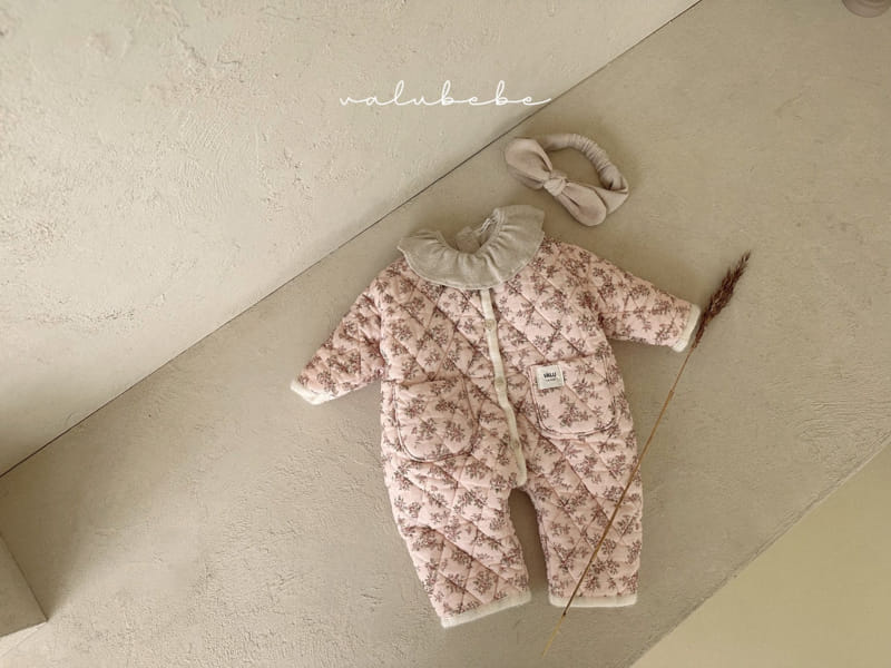 Valu Bebe - Korean Baby Fashion - #babyoutfit - Flower Padding Overalls - 5