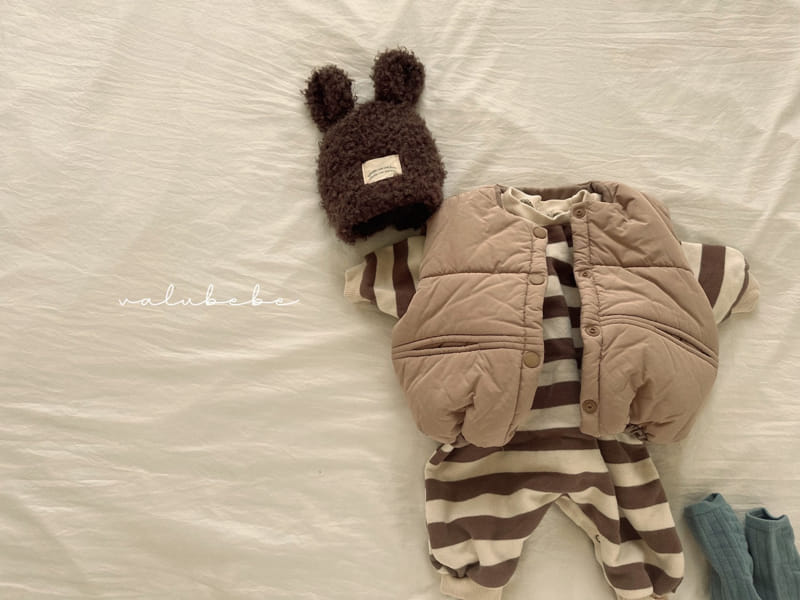 Valu Bebe - Korean Baby Fashion - #babyoutfit - Embo Padding Vest - 12