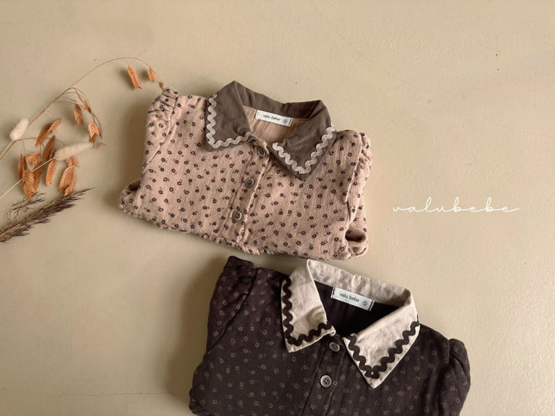 Valu Bebe - Korean Baby Fashion - #babywear - Lyn Collar Flower Bodysuit - 8