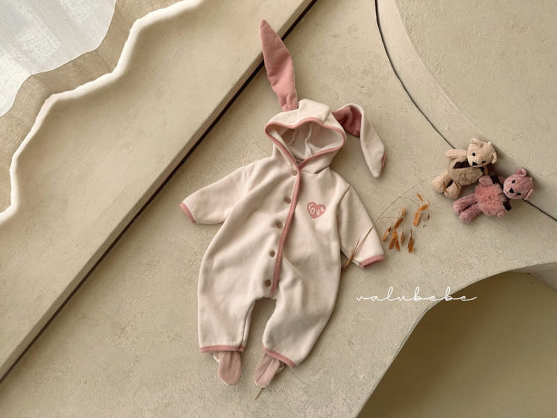 Valu Bebe - Korean Baby Fashion - #babywear - Heart Rabbit Bodysuit - 9