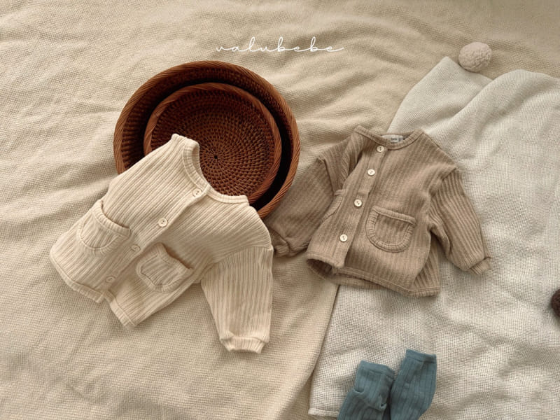 Valu Bebe - Korean Baby Fashion - #babywear - Cozy Rib Cardigan - 2