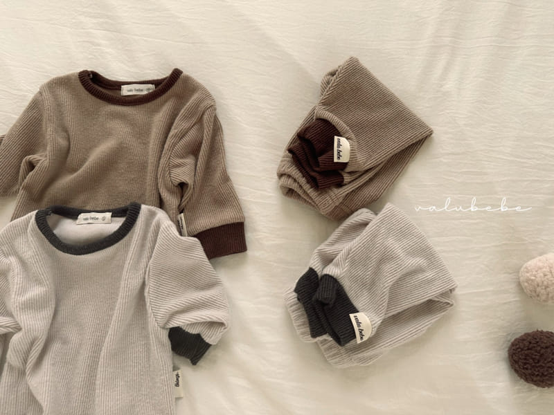 Valu Bebe - Korean Baby Fashion - #babywear - Basic Rib Top Bottom Set - 11