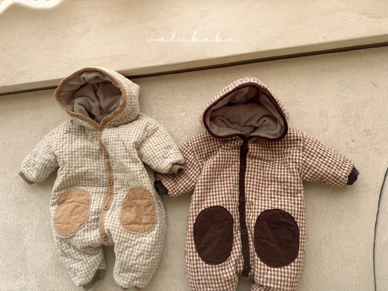 Valu Bebe - Korean Baby Fashion - #babywear - Check Bodysuit - 3