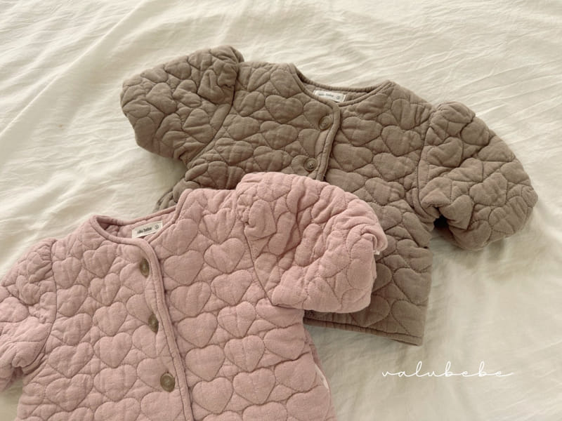 Valu Bebe - Korean Baby Fashion - #babywear - Lovely Heart Padding Jacket - 4