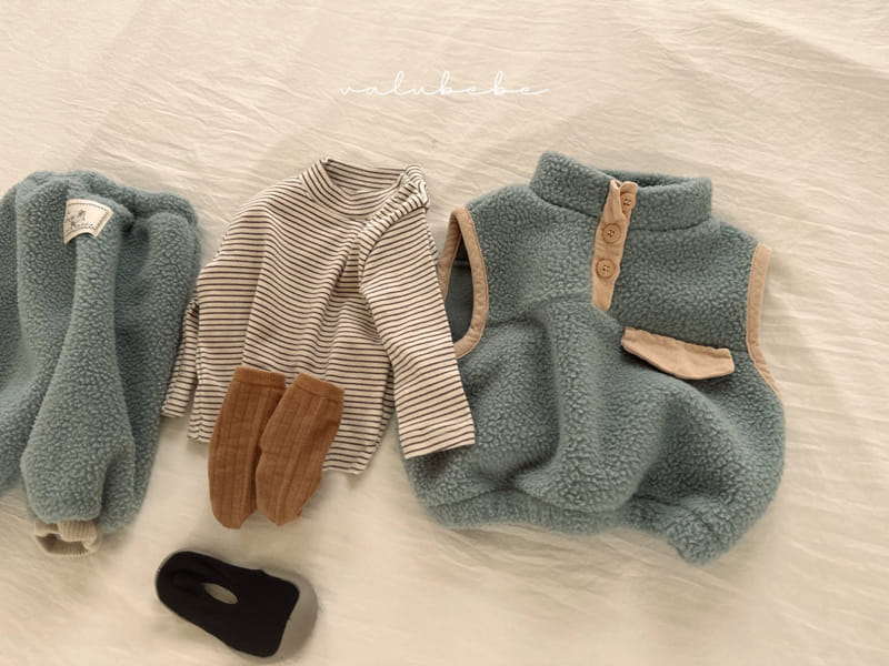 Valu Bebe - Korean Baby Fashion - #onlinebabyboutique - Dumble Half Button Vest - 7