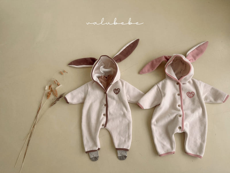 Valu Bebe - Korean Baby Fashion - #onlinebabyboutique - Heart Rabbit Bodysuit - 10