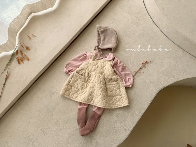 Valu Bebe - Korean Baby Fashion - #onlinebabyboutique - Heart Quilting One-piece - 7