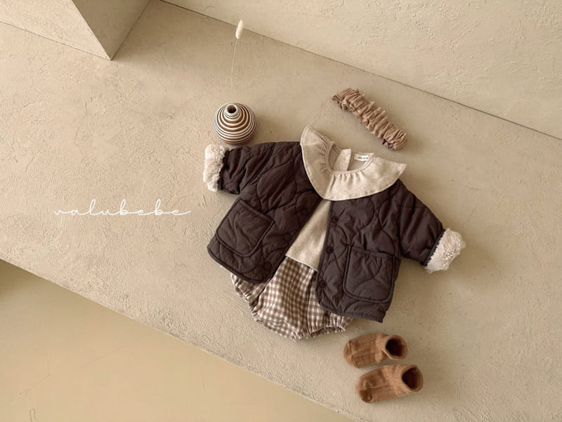 Valu Bebe - Korean Baby Fashion - #onlinebabyshop - Check Knit Bloomer - 7