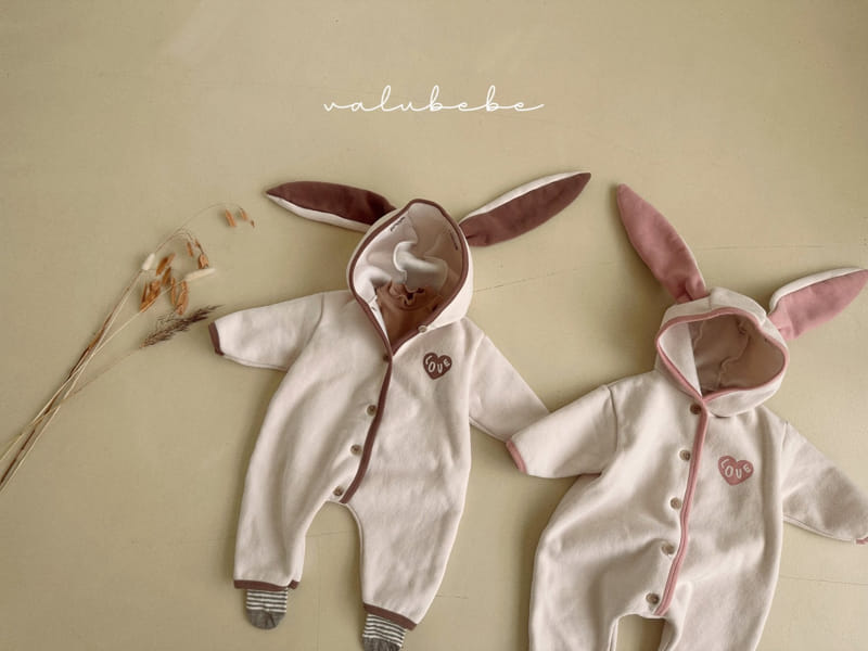 Valu Bebe - Korean Baby Fashion - #onlinebabyshop - Heart Rabbit Bodysuit - 11