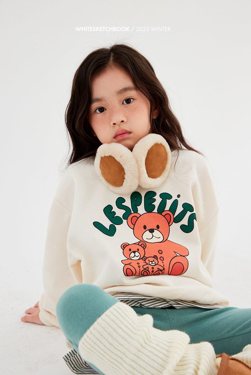 Whitesketchbook - Korean Children Fashion - #kidzfashiontrend - Bear Doll Fleece Sweatshirt - 5