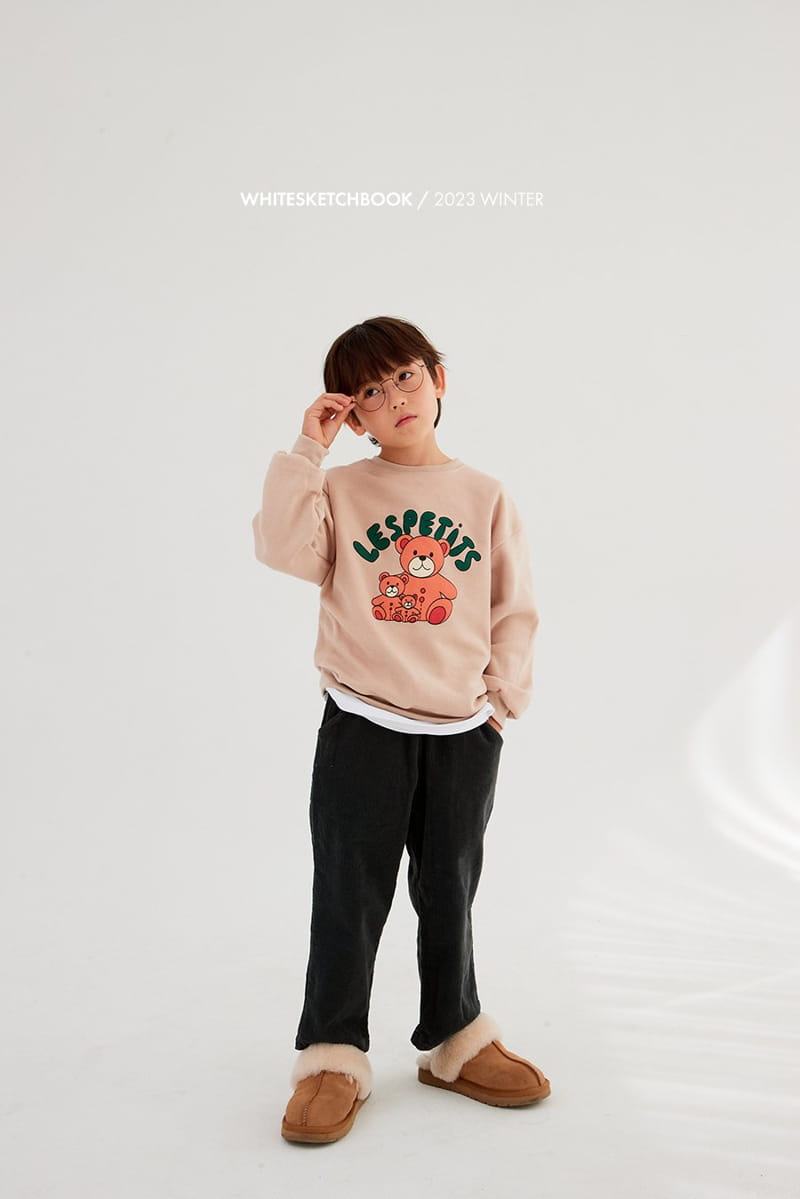 Whitesketchbook - Korean Children Fashion - #littlefashionista - Bear Doll Fleece Sweatshirt - 7