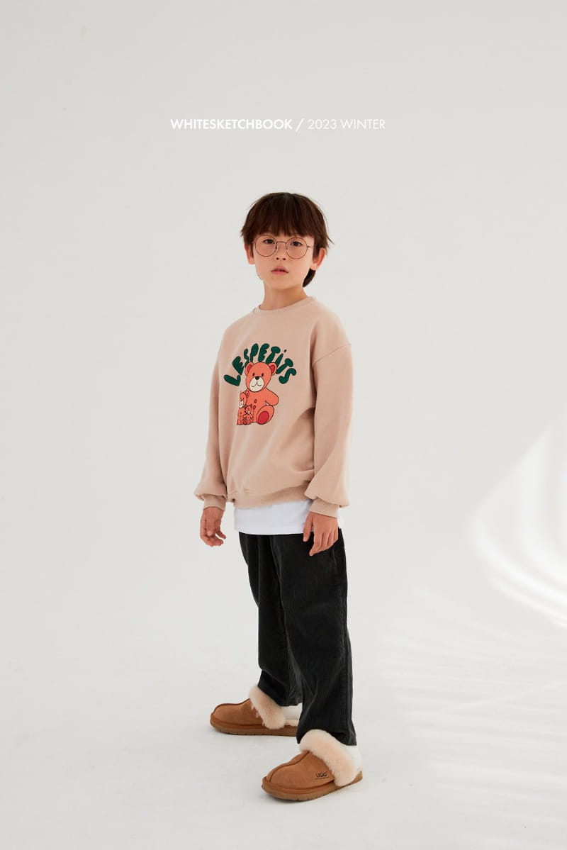 Whitesketchbook - Korean Children Fashion - #magicofchildhood - Bear Doll Fleece Sweatshirt - 8