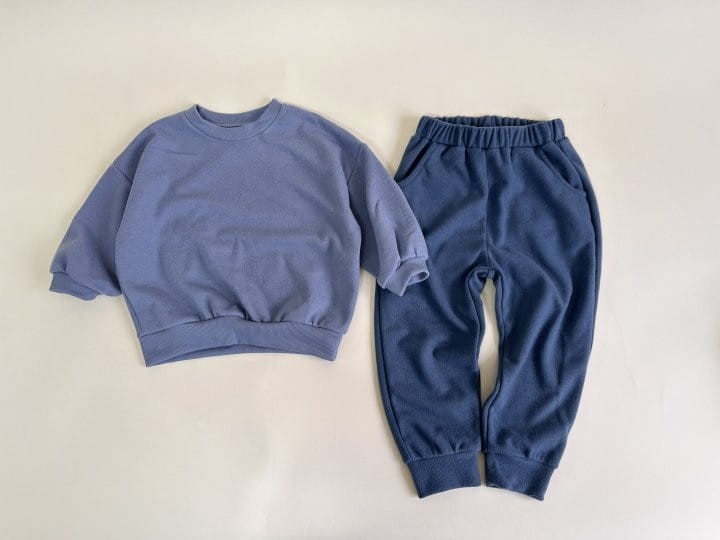 Yerooyena - Korean Children Fashion - #prettylittlegirls - Fleece Overfit Sweatshirt Pants Set