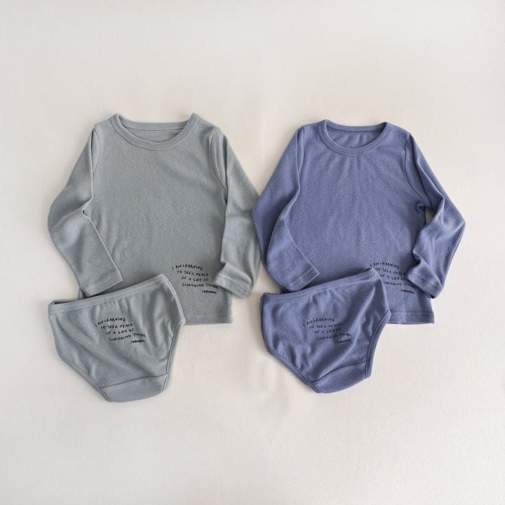 Yerooyena - Korean Children Fashion - #toddlerclothing - Lettering Frise Underwear