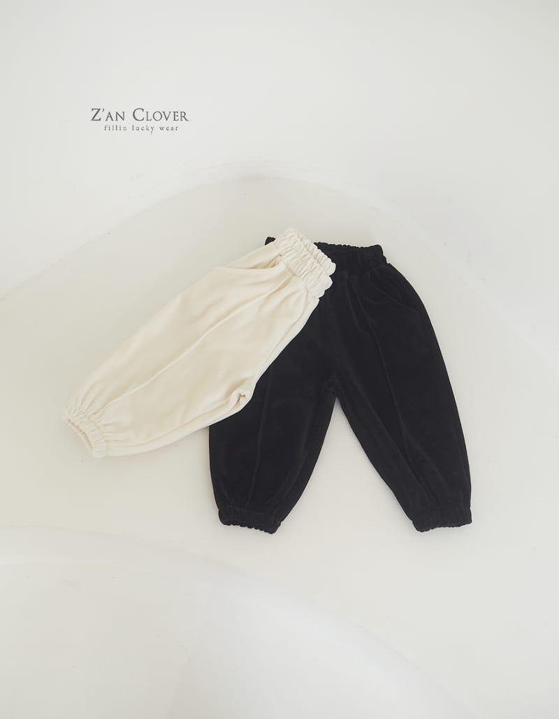 Zan Clover - Korean Children Fashion - #Kfashion4kids - Veloure Pintuck Trainning Pants - 3
