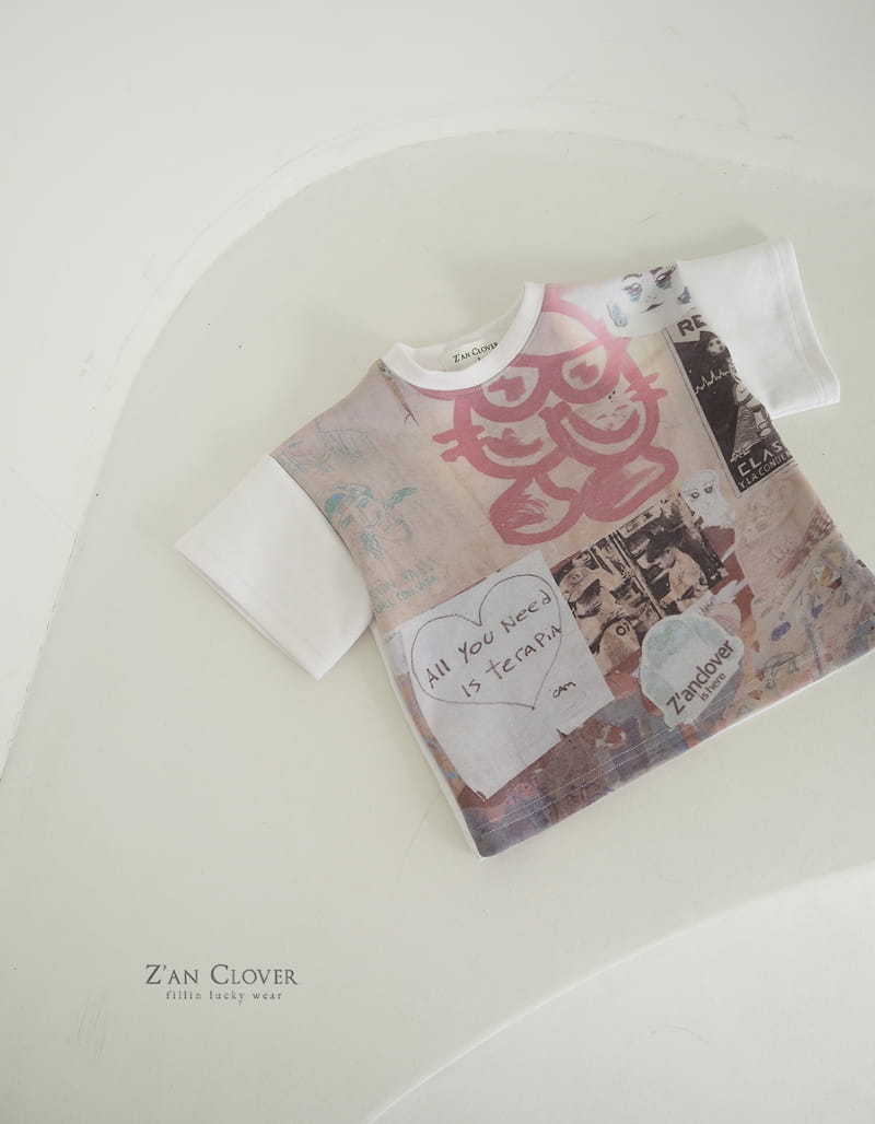 Zan Clover - Korean Children Fashion - #childofig - Digital Boxy Tee - 5